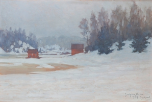 Зимний пейзаж, Ауэр Григор