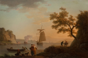 Прибрежный пейзаж с рыбаками, Верне Клод Жозеф