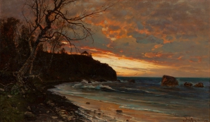 Морской пейзаж на закате, Клевер Юлий Юльевич 
