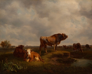 Пейзаж с коровами, Вольтц Фридрих