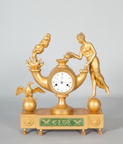Каминный часы «Жрица огня», XVIII в. (Франция), 